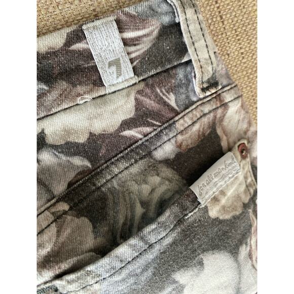 7 For All Mankind Floral Skinny Ankle Jeans Women’s Size 26 - Picture 11 of 11